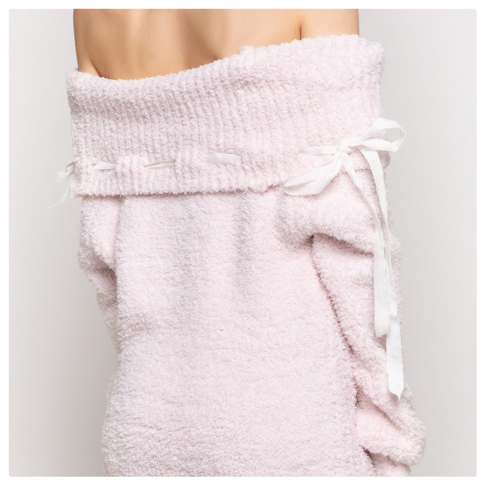 Dreamy Powder Pink Berber Fleece Sweater - Picture 5 of 10